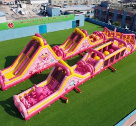 CR2-579 Pink Panther Theme Giant Inflatable Obstacle Courses Challenging Run