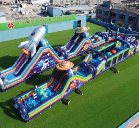 CR2-592 Space Theme Giant Inflatable Obstacle Courses Challenging Run