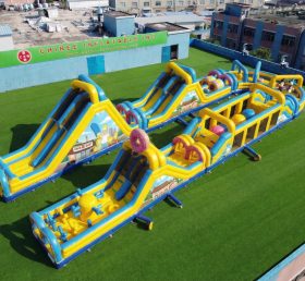 CR2-604 The Simpsons Theme Giant Inflatable Obstacle Courses Challenging Run