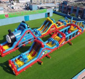 CR2-605 Thomas & Friends Theme Giant Inflatable Obstacle Courses Challenging Run