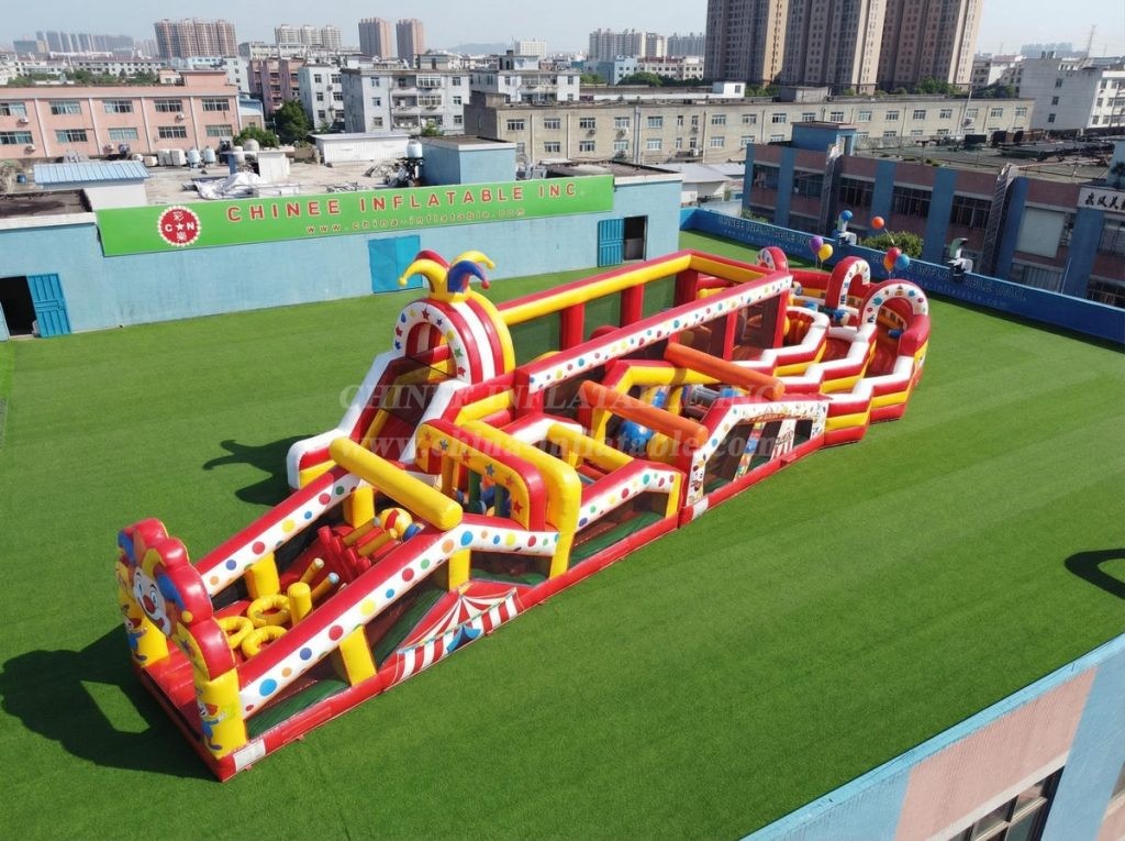 CR2-631 Clown Theme Giant Obstacle Course Challenging Run