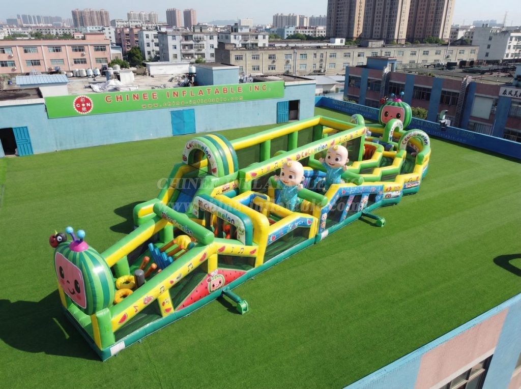 CR2-632 Cocomelon Theme Giant Obstacle Course Challenging Run
