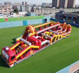 CR2-639 Firetruck Theme Giant Obstacle Course Challenging Run