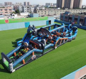 CR2-644 How To Train Your Dragon Theme Giant Obstacle Course Challenging Run