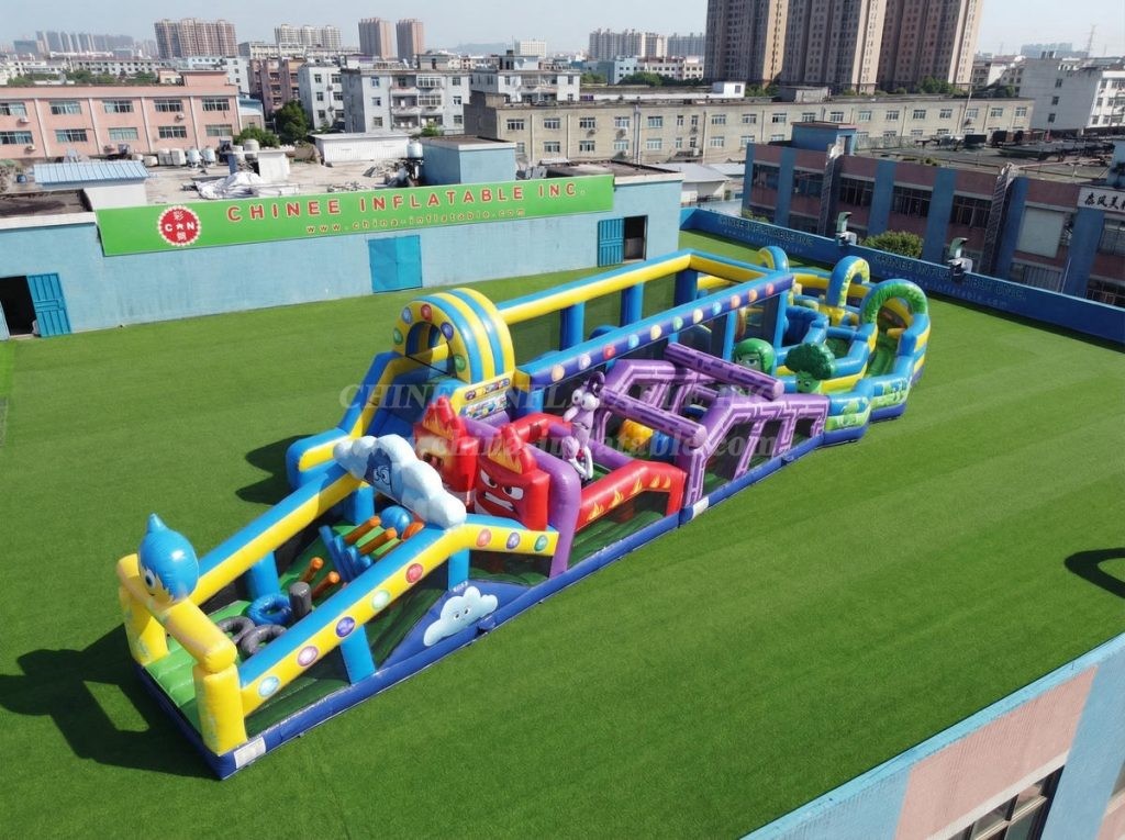 CR2-645 Inside Out Theme Giant Obstacle Course Challenging Run