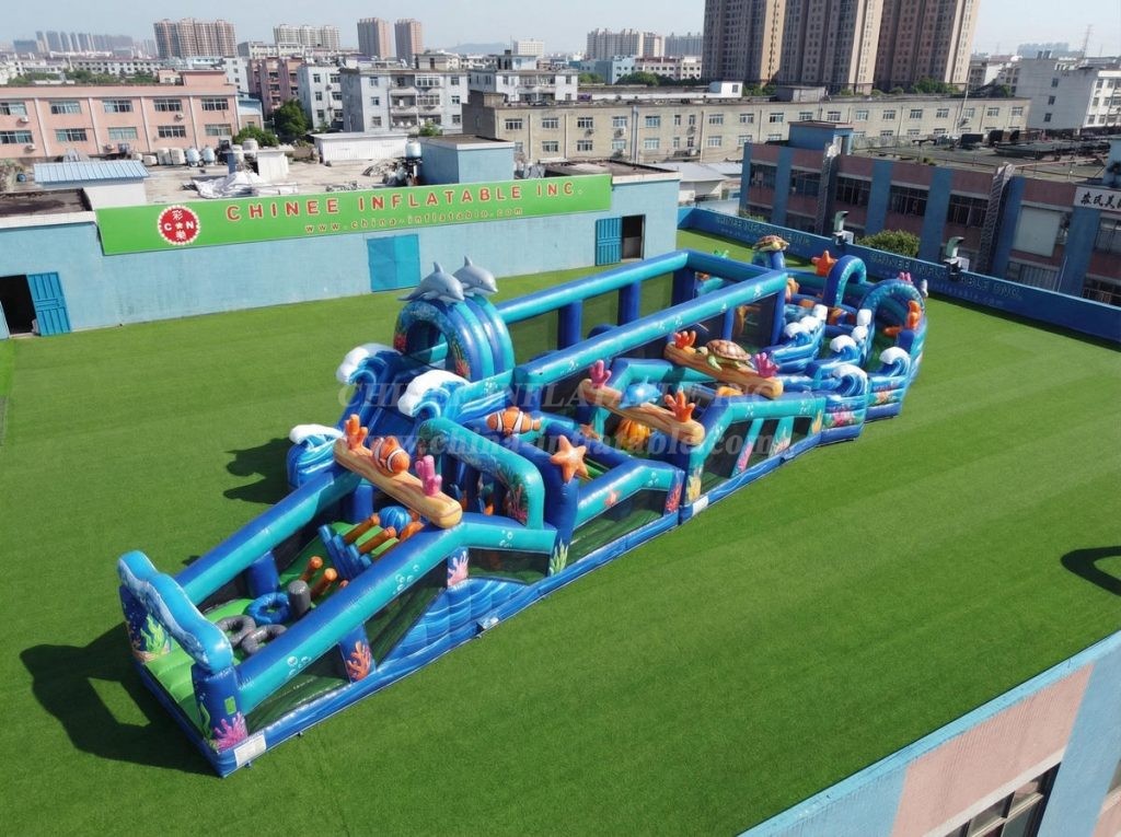CR2-660 Ocean Theme Giant Obstacle Course Challenging Run