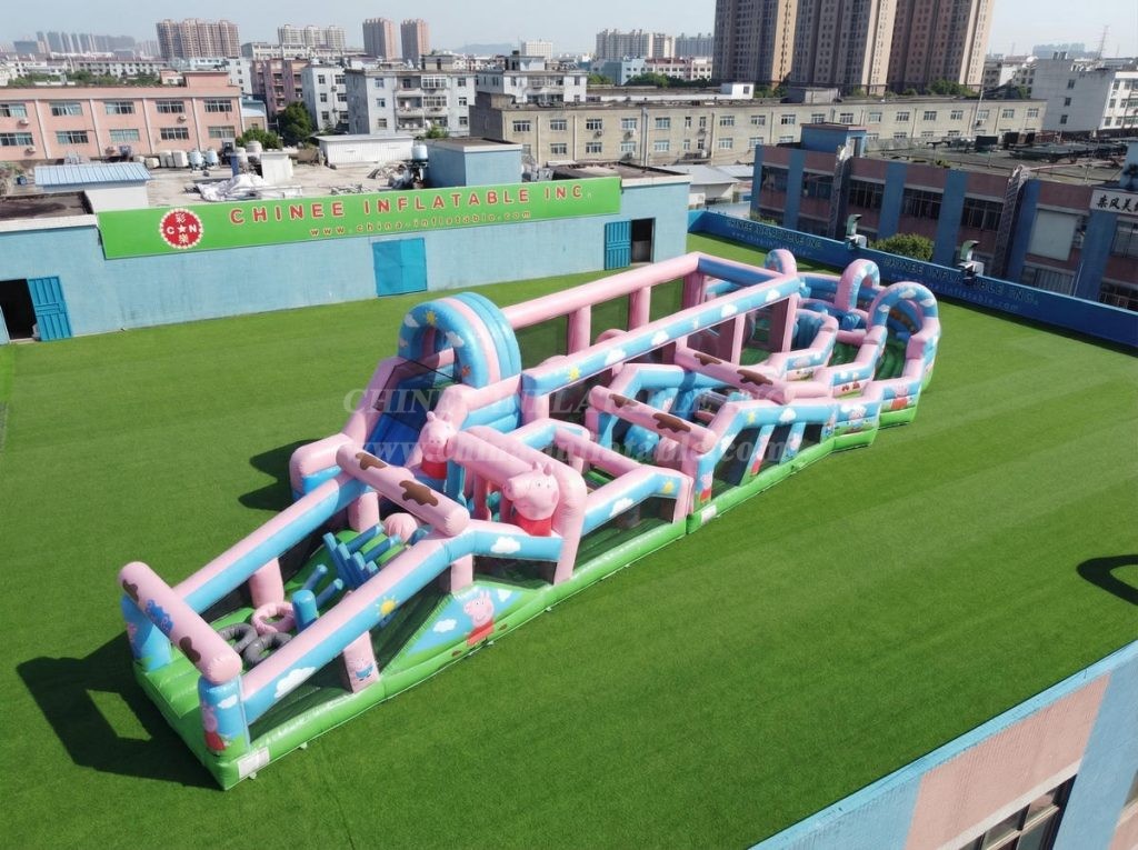 CR2-663 Peppa Pig Theme Giant Obstacle Course Challenging Run