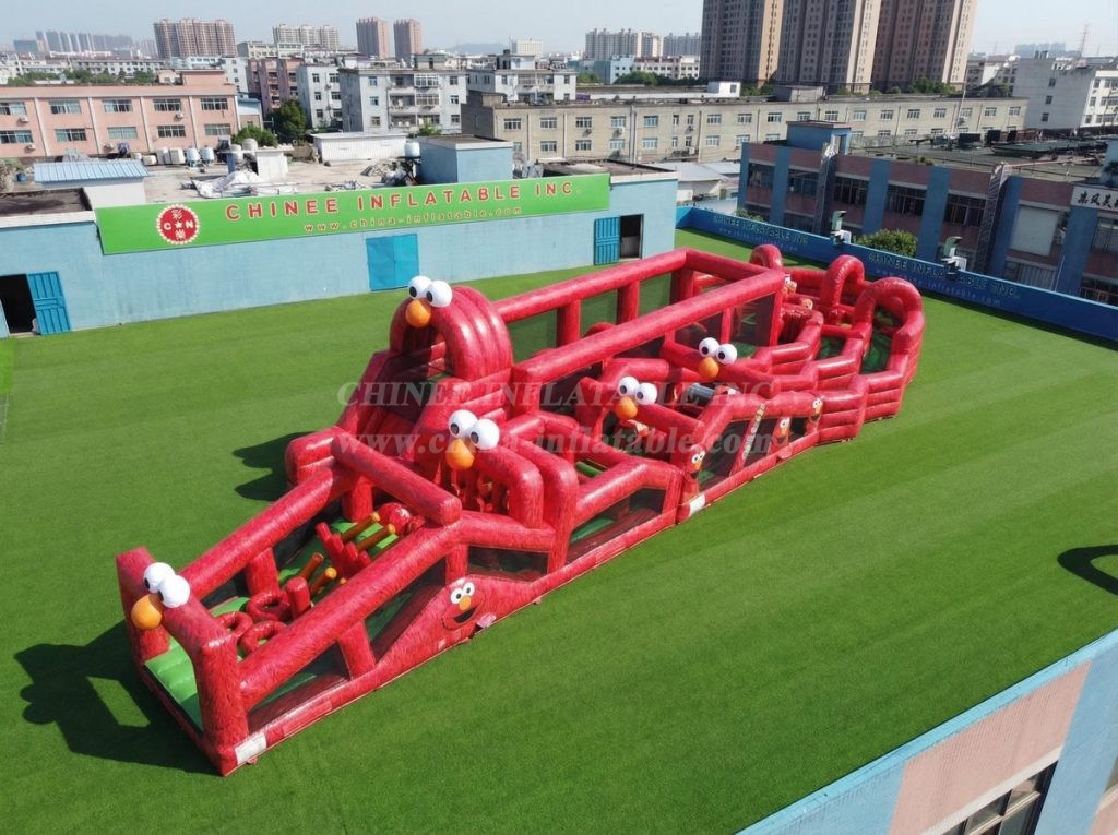 CR2-695 Tickle Me Elmo Theme Giant Obstacle Course Challenging Run
