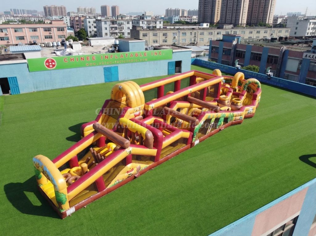 CR2-704 Winnie The Pooh Theme Giant Obstacle Course Challenging Run