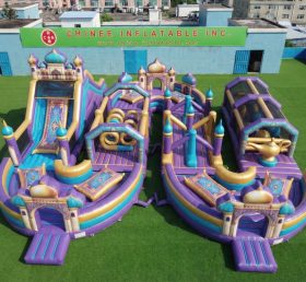 CR2-707 Aladdin Theme Ginat Inflatable Obstacle Courses Challenging Run