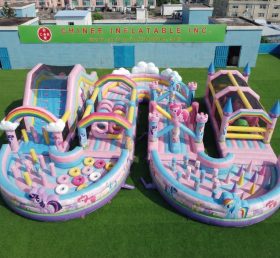 CR2-744 My Little Pony Theme Ginat Inflatable Obstacle Courses Challenging Run