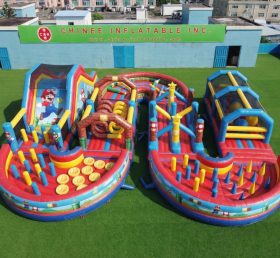 CR2-762 Super Mario Theme Ginat Inflatable Obstacle Courses Challenging Run