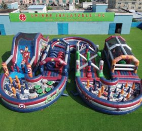 CR2-763 The Avengers Theme Ginat Inflatable Obstacle Courses Challenging Run