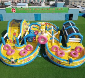 CR2-765 The Simpsons Theme Ginat Inflatable Obstacle Courses Challenging Run