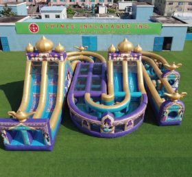 CR2-775 Aladdin Theme Giant Inflatable Obstacle Courses Challenging Run