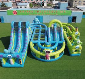 CR2-814 Monsters Inc Theme Giant Inflatable Obstacle Courses Challenging Run