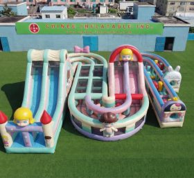 CR2-826 Pop Mart Theme Giant Inflatable Obstacle Courses Challenging Run