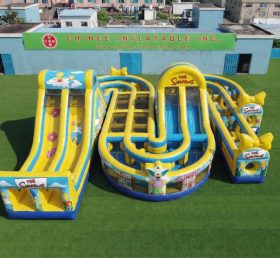 CR2-845 The Simpsons Theme Giant Inflatable Obstacle Courses Challenging Run