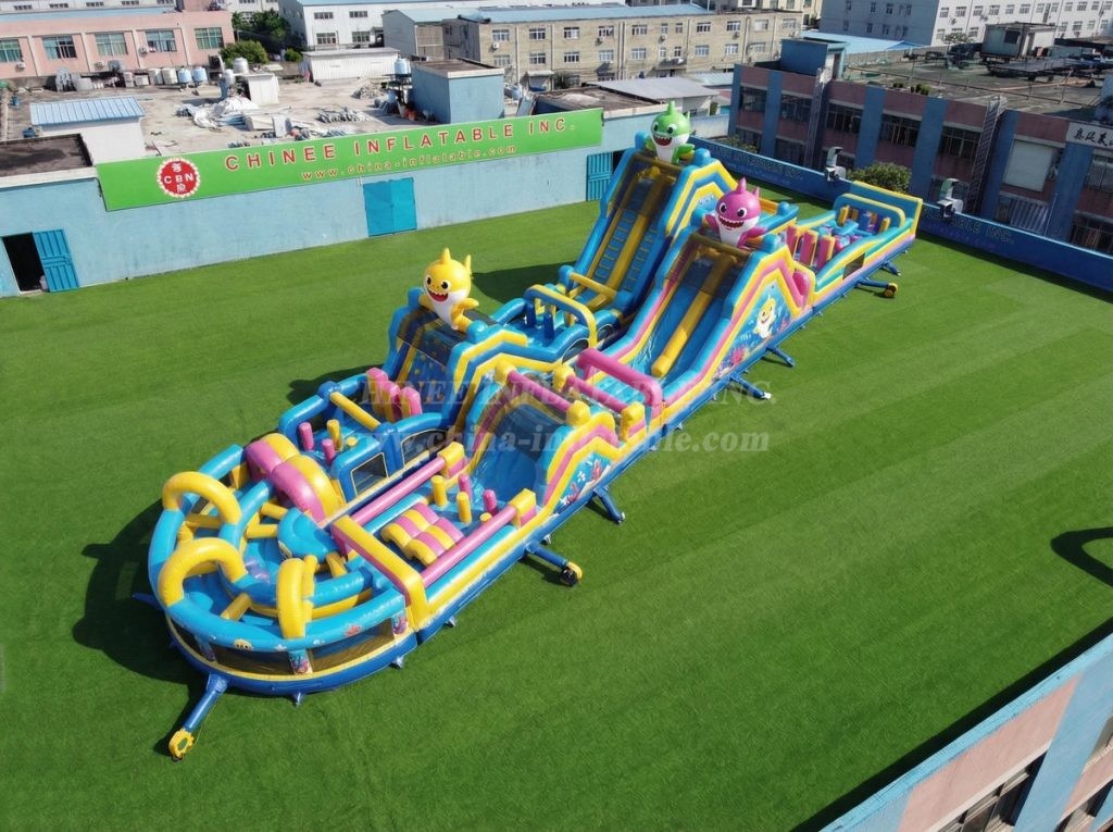 CR2-860 Baby Shark Theme Giant Obstacle Course Challenging Run