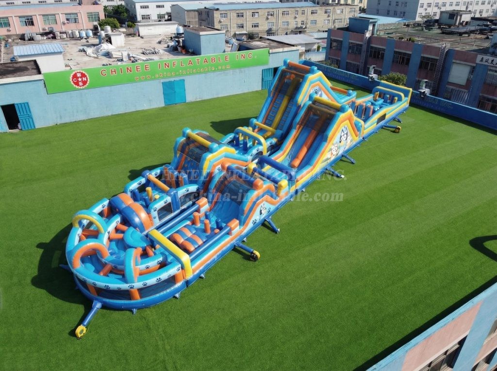 CR2-866 Bluey Theme Giant Obstacle Course Challenging Run