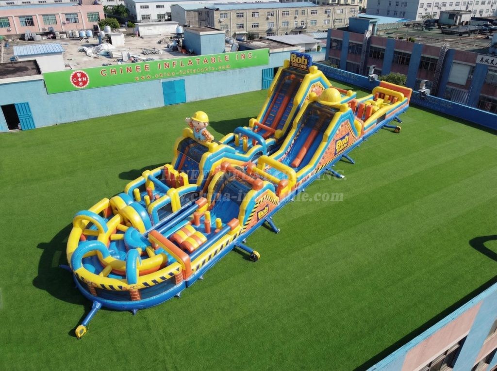 CR2-867 Bob The Builder Theme Giant Obstacle Course Challenging Run