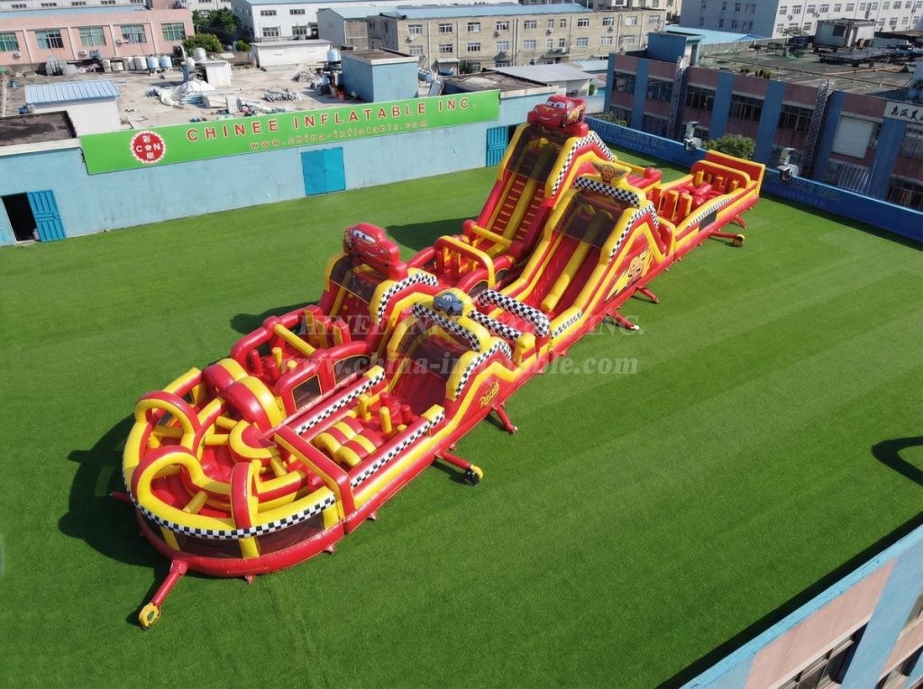 CR2-870 Cars Theme Giant Obstacle Course Challenging Run