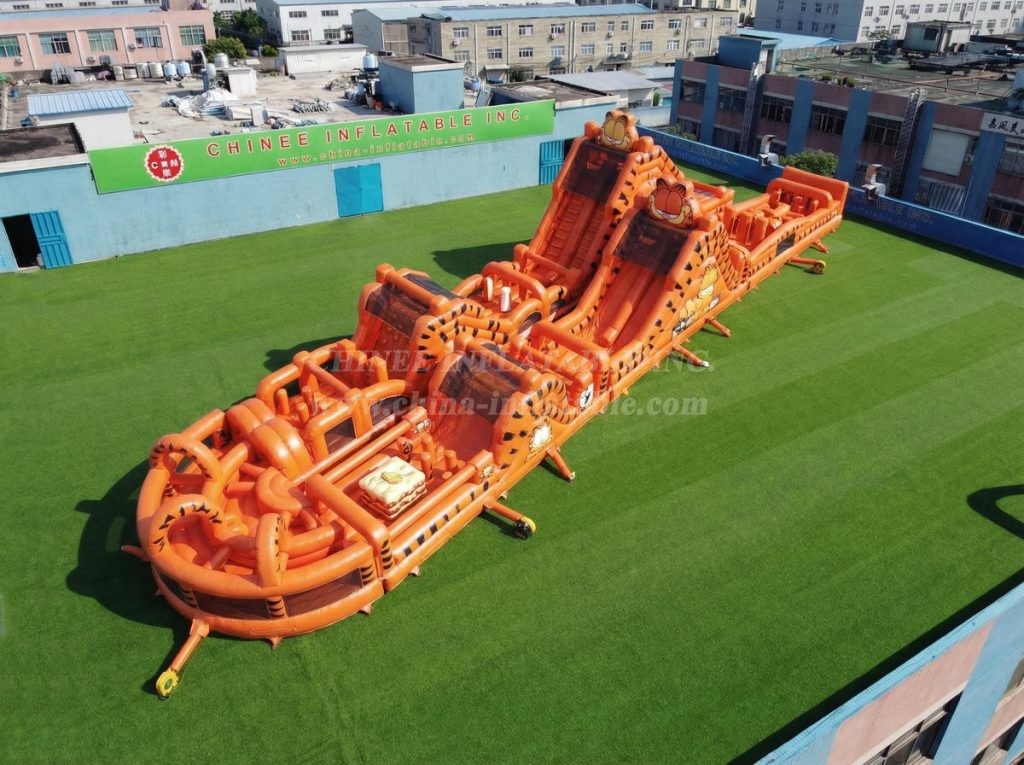 CR2-878 Garfield Theme Giant Obstacle Course Challenging Run