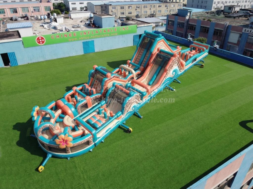 CR2-894 Moana Theme Giant Obstacle Course Challenging Run