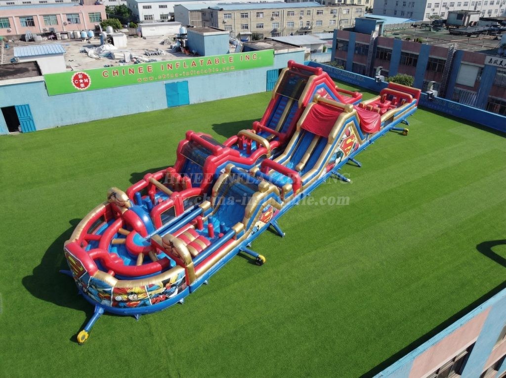 CR2-917 Superhero Theme Giant Obstacle Course Challenging Run