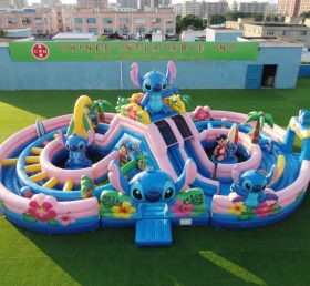 CR2-951 Lilo & Stitch Theme Ginat Inflatable Obstacle Courses Challenging Run