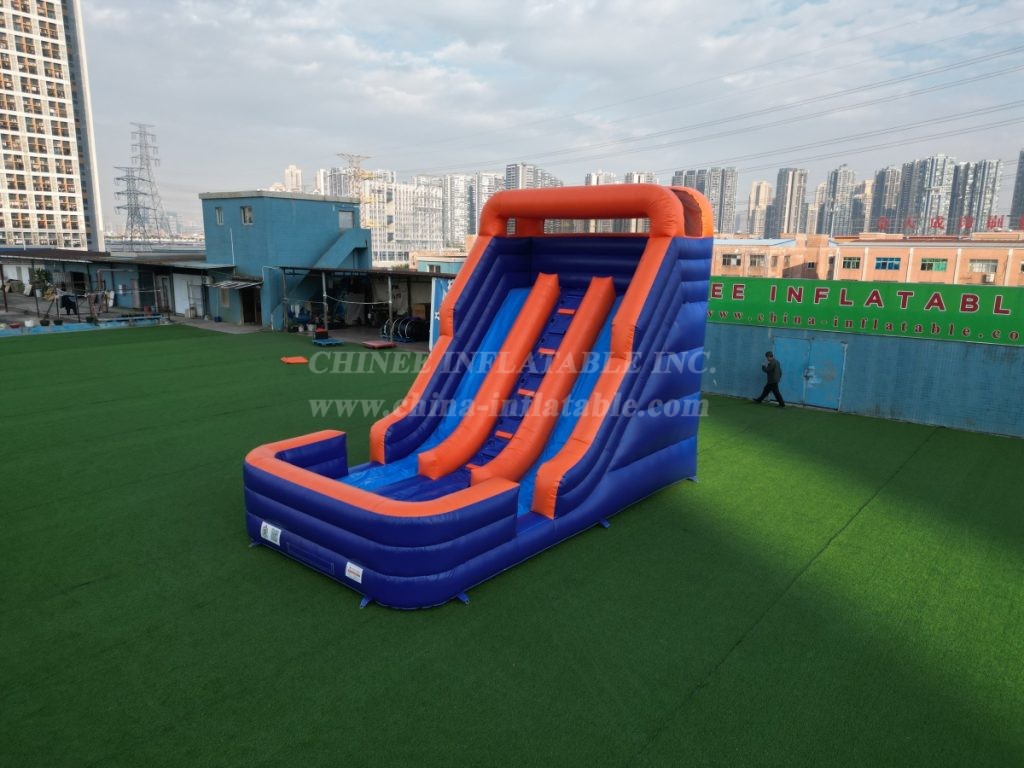 T8-6000D Double Land Inflatable Slide