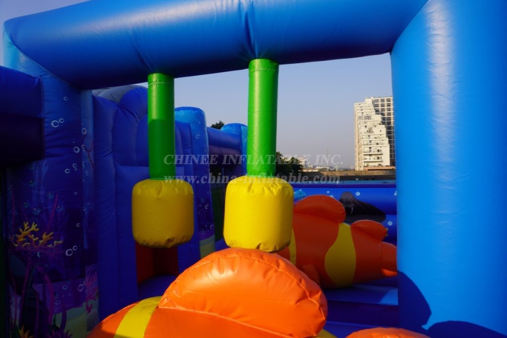 T6-4390B Ocean Theme Inflatable FunCity