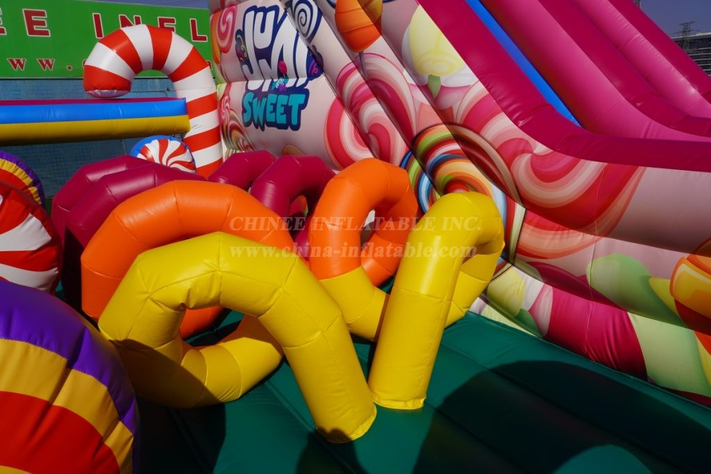 T6-6680B Candy-Themed Inflatable FunCity