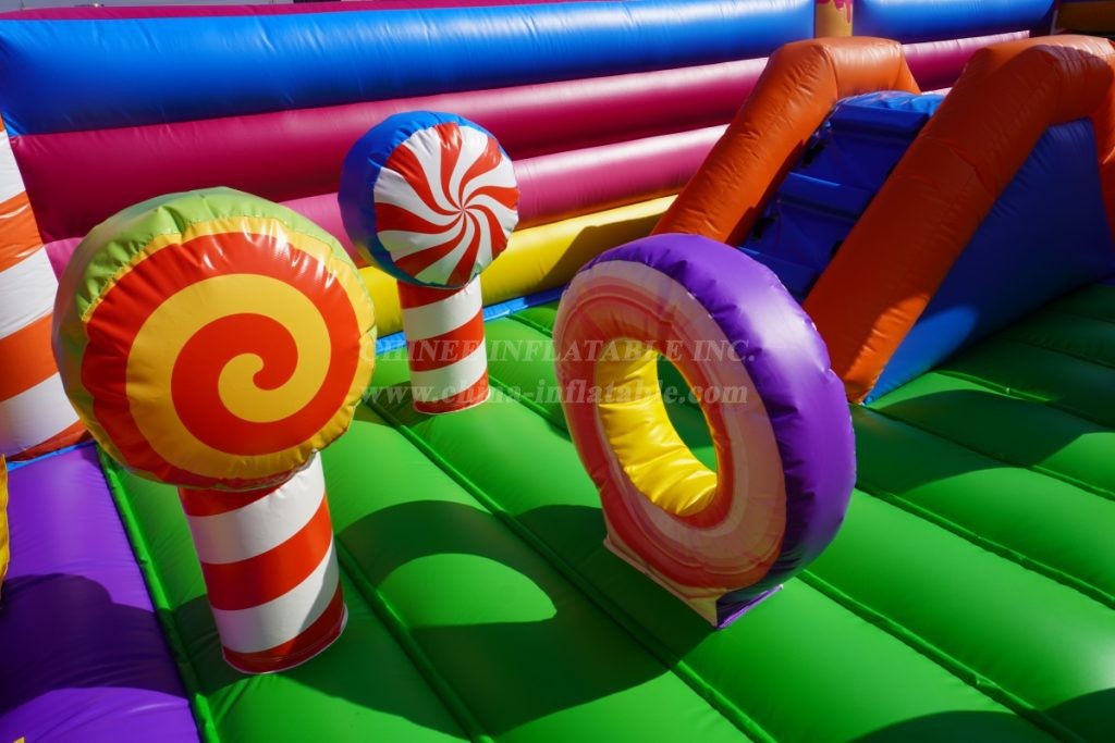 T6-6680B Candy-Themed Inflatable FunCity