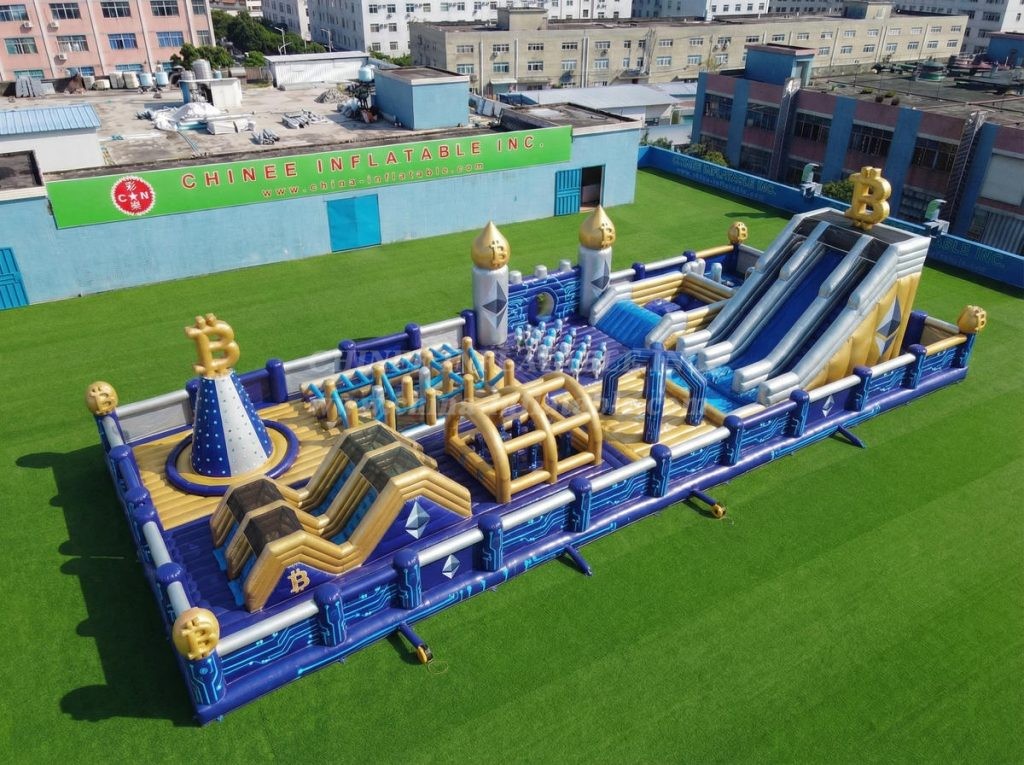 GF3-1136 Cryptocurrency Theme Inflatable Park