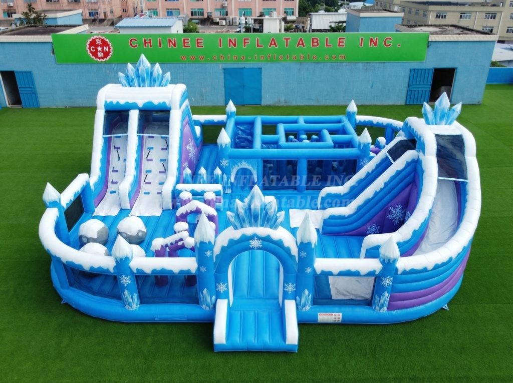 GF3-1212 Frozen Theme Inflatable Funcity