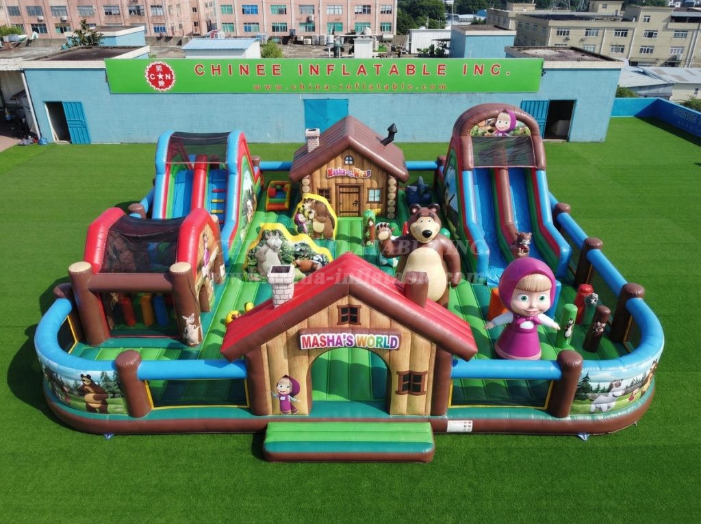 GF3-1231 Masha And The Bear Theme Inflatable Funcity