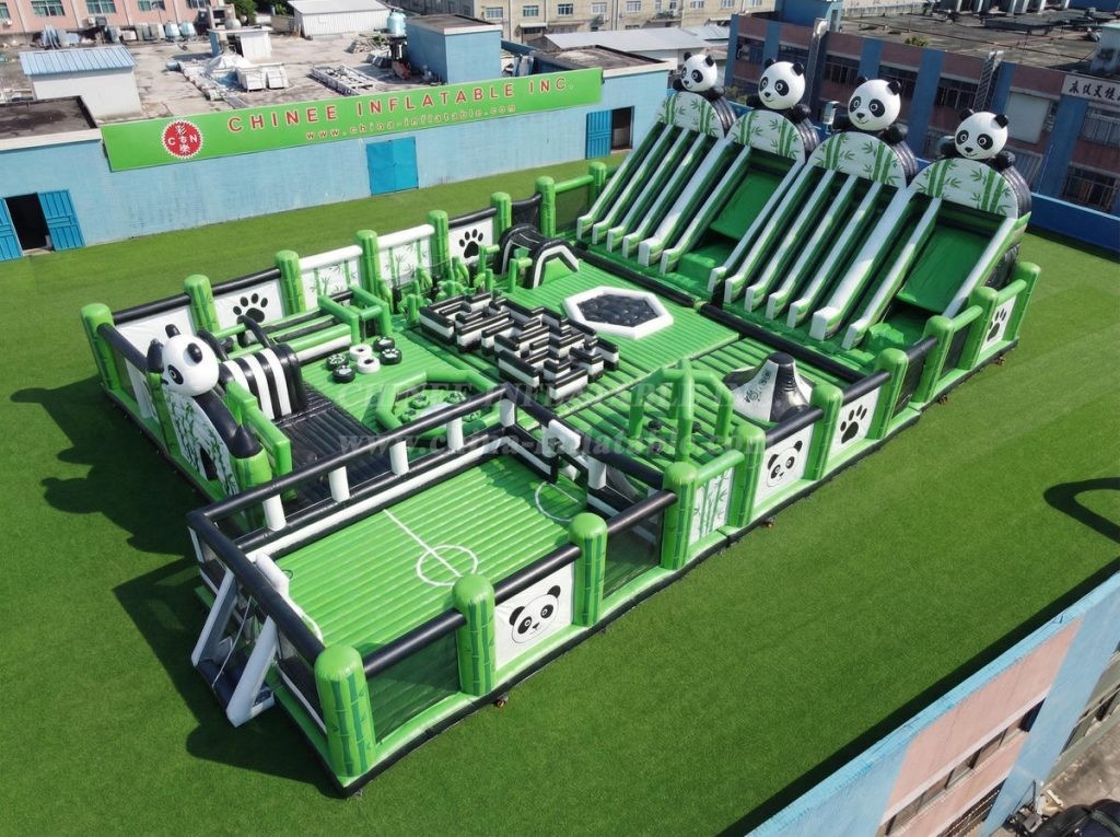 GF3-675 Panda Theme Giant Inflatable Park