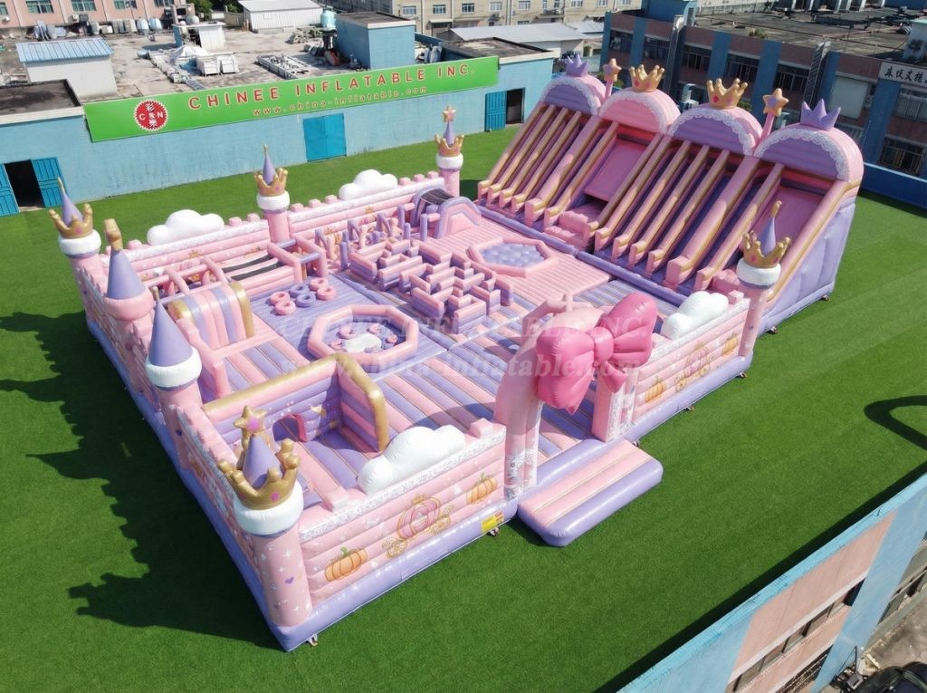 GF3-679 Princess Parties Theme Giant Inflatable Park