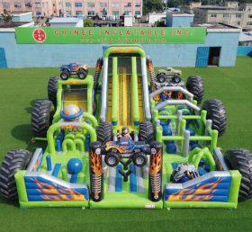 GF3-763 Monster Trucks Theme Inflatable Playground
