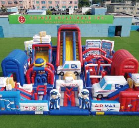 GF3-769 Post Office Theme Inflatable Playground