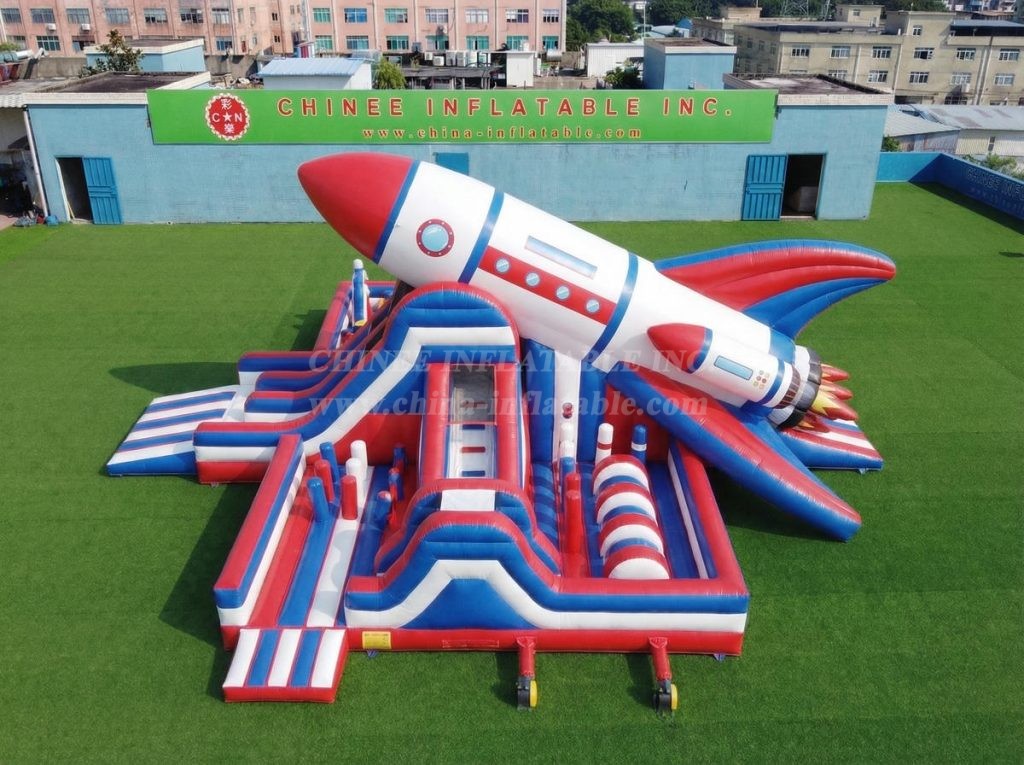 GF3-771 Rocket Theme Inflatable Playground