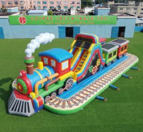 GF3-776 Train Theme Inflatable Playground