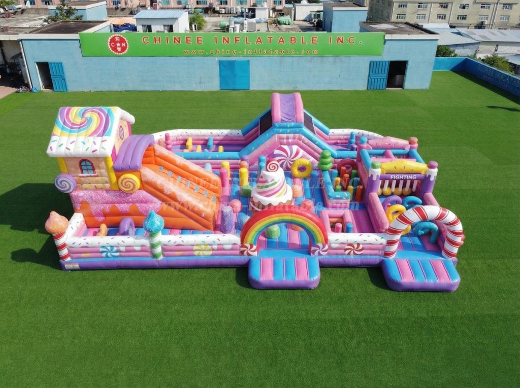 GF3-784 Candy Theme Inflatable Playground