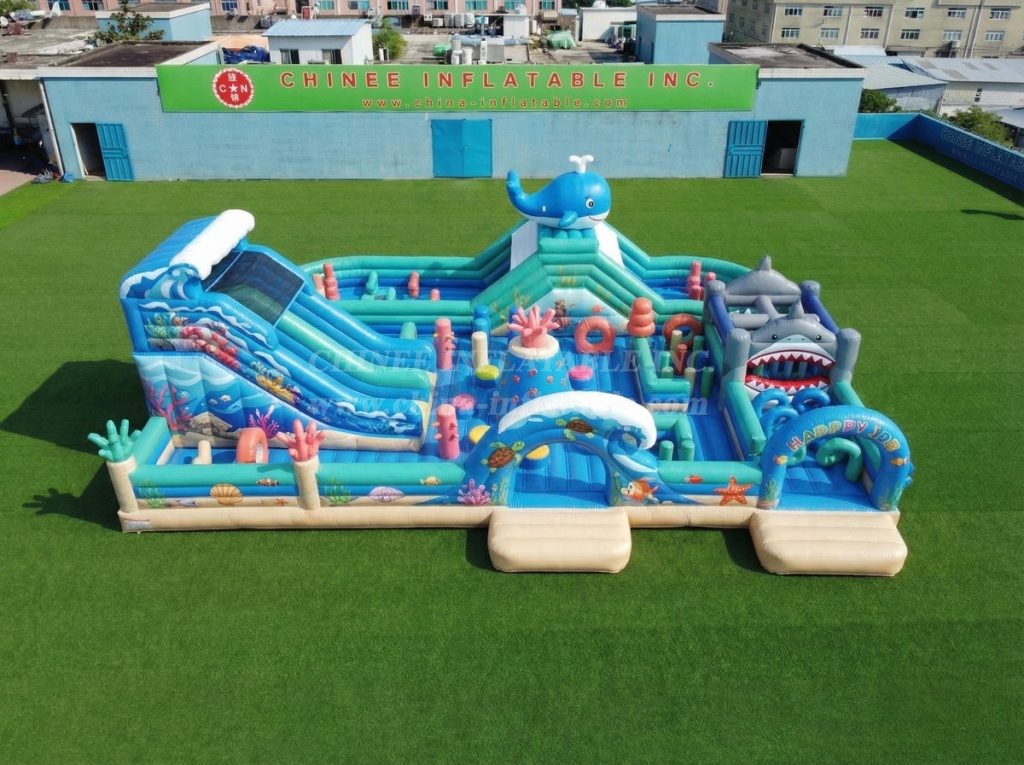 GF3-809 Ocean Theme Inflatable Playground