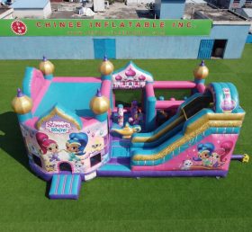 GF3-821 Shimmer & Shine Theme Inflatable Playground