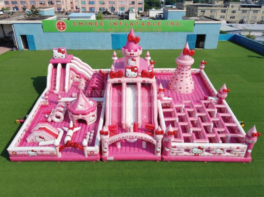 GF3-909 Hello Kitty Theme Inflatable Park