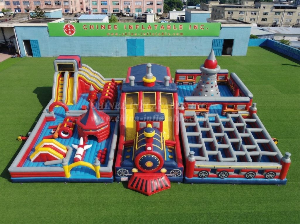 GF3-932 Train Theme Inflatable Park