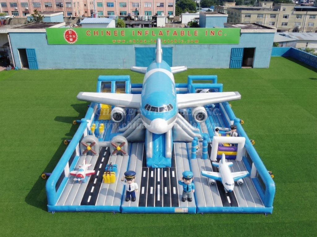 GF3-936 Airplane Theme Inflatable Playground