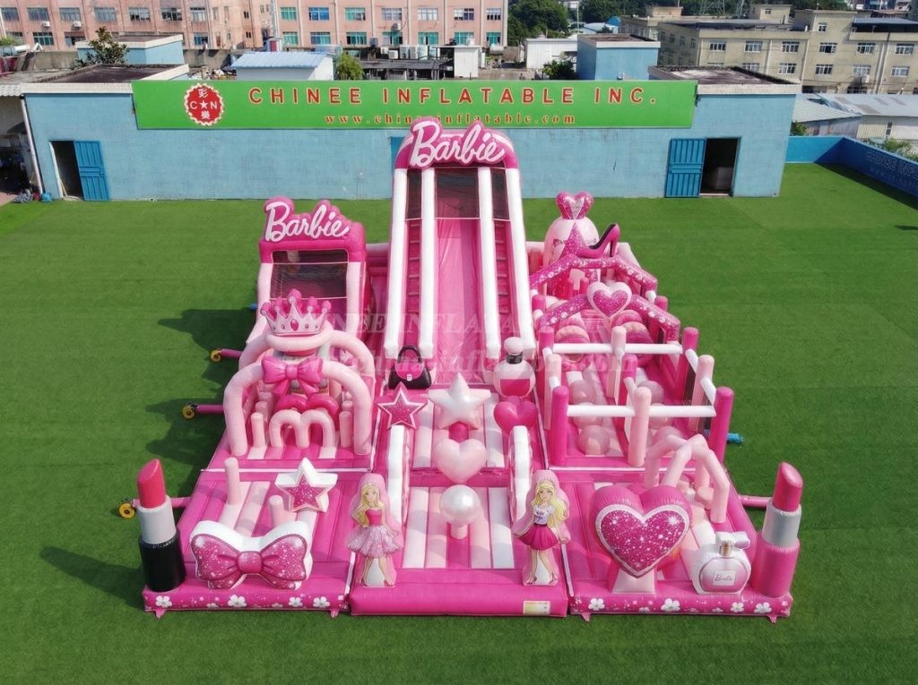 GF3-939 Barbie Theme Inflatable Playground